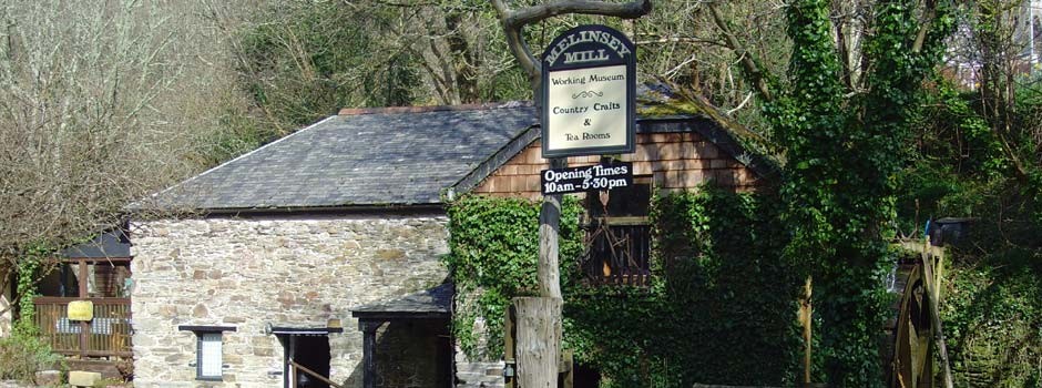 outside view of Melinsey Mill tea room and craft shop