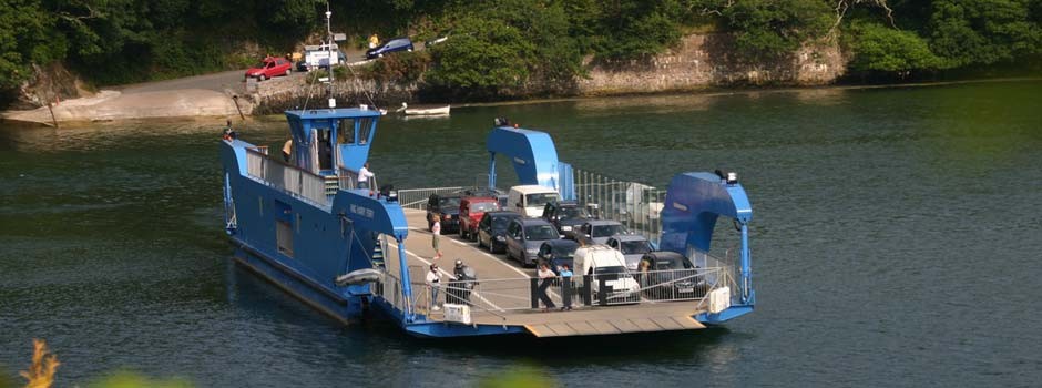 the King Harry car ferry which crosses the River Fal between Philleigh and Feock