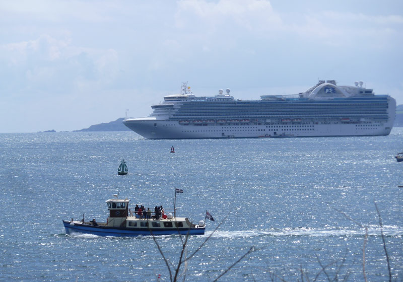 cruise ship visiting Falmouth
