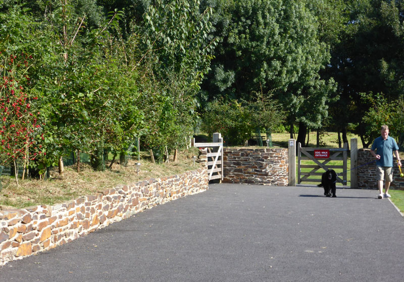 dog and nature walk entrance
